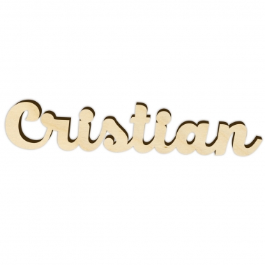 Decor nume Cristian debitat laser